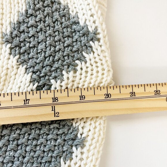 Vintage Argyle Diamond Knit Deep V-Neck Sweater Vest Cream Pink Size Small - Picture 4 of 6